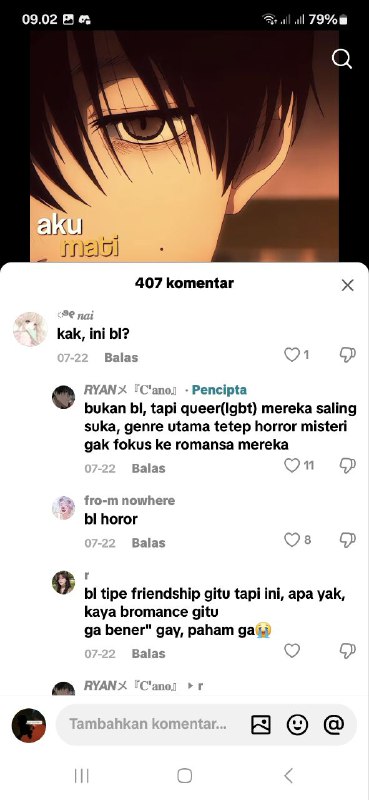 masa saling suko ih aku pikirrr krno udh sahabatan dri lamo anjj lok biso smpe suko bgsttt